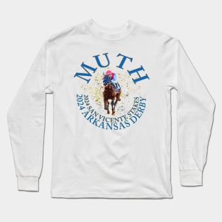 Muth horse racing design Long Sleeve T-Shirt